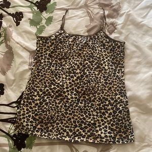 Leopard print tank top